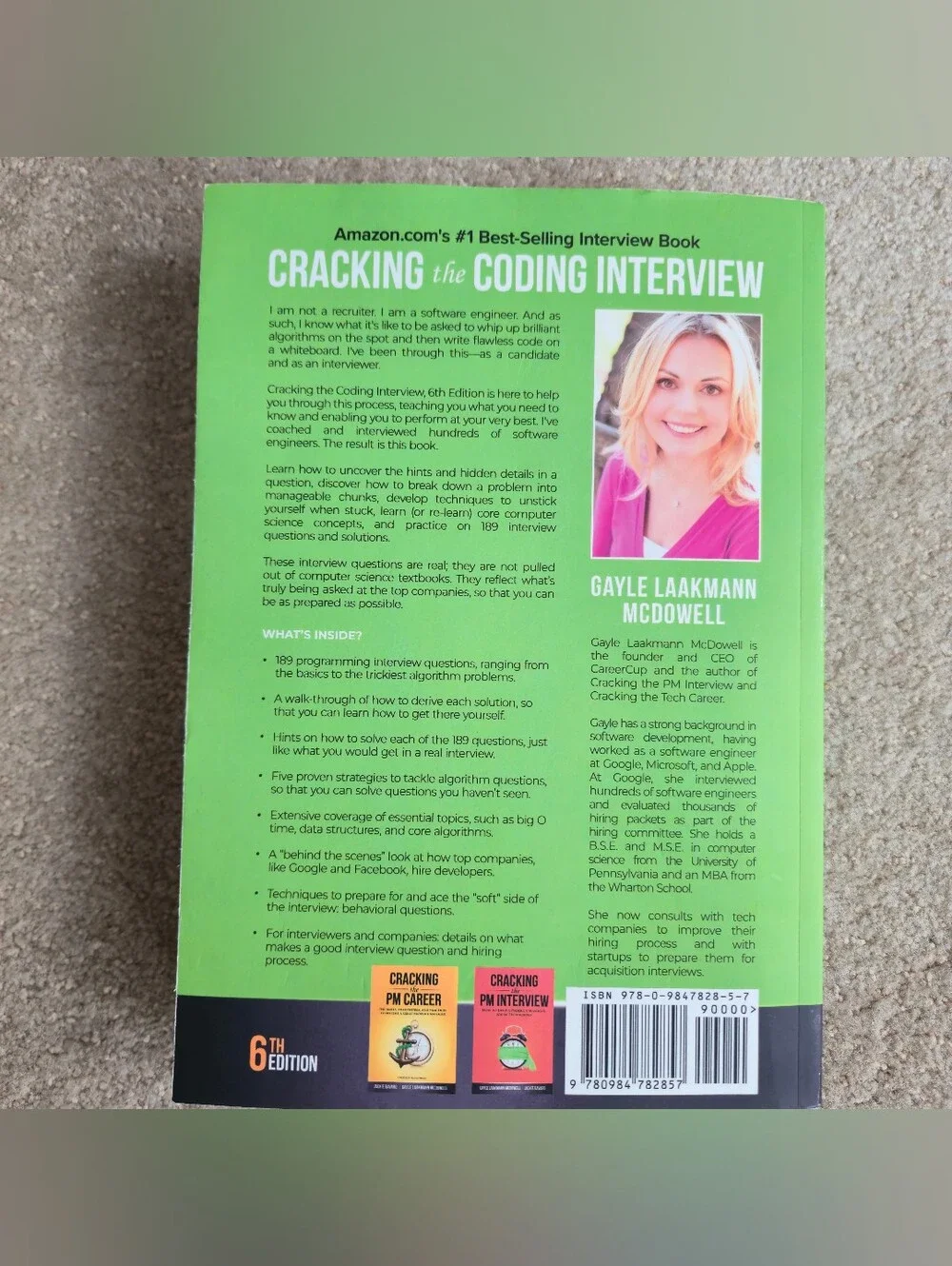 Cracking the Coding Interview, 6th Edition: 189 Progr... by McDowell, Gayle Laak